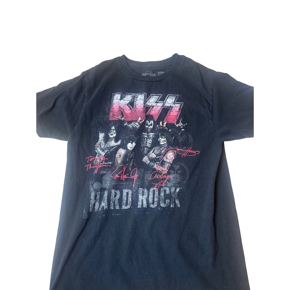 KISS Hard Rock Signature Series 32 Black T Shirt Small Graphic Tee Classic Men's